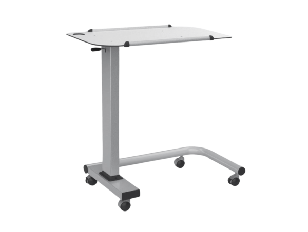 Table de Lit avec Plateau Stratifié et Roulettes Pivotantes 360°