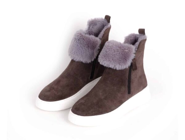 Bottine Brooklyn Bootie Gris Foncé – Image 5