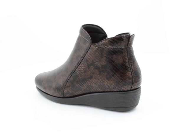 Bottine Lizard Zip bronze – Image 3