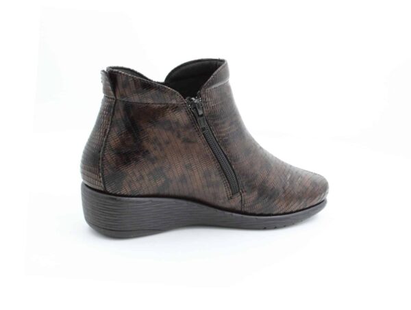 Bottine Lizard Zip bronze – Image 5