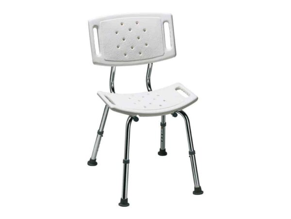 Chaise de douche avec dossier
