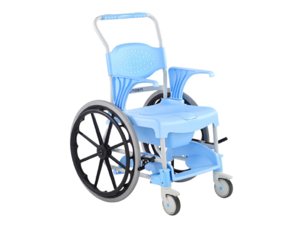Chaise fauteuil garde avec grandes roues + pose pieds