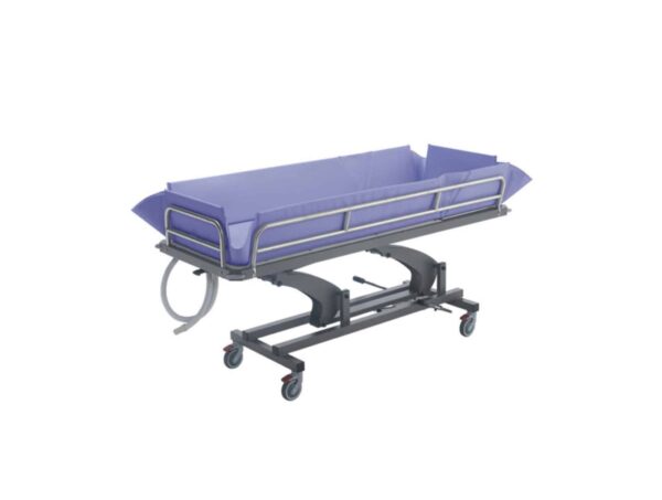 Chariot brancard de douche hydraulique avec coussin – Image 2