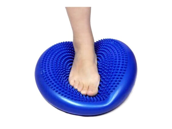 Coussin d’équilibre gonflable bleu diam-35 cm – Image 3
