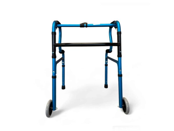 Déambulateur articulé pliable Bleu – Image 2