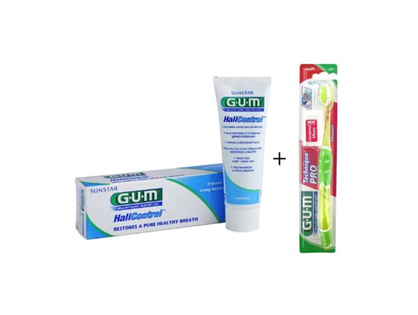 Dentifrice halicontrol+brosse technique pro