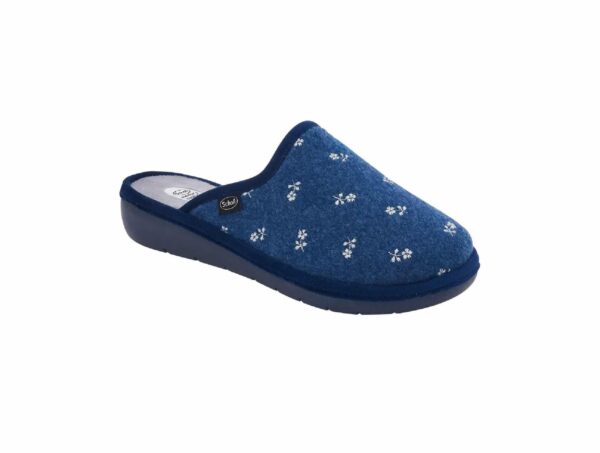 Mule Lauren Bleu marine