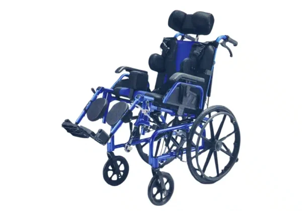Poussette en Aluminium Bleu