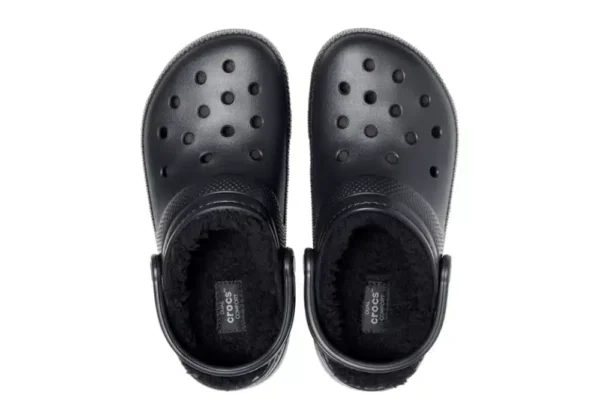 Sabot Crocs Classic Lined Black/Black – Image 2