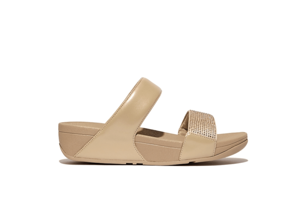 Sandale lulu Crystal embelli Beige
