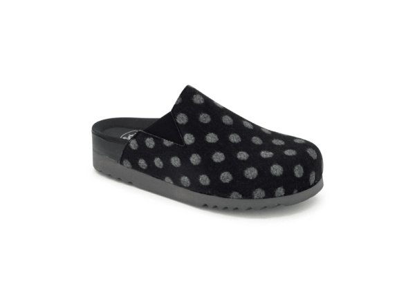Sabot Poppy Ela Noir/Gris