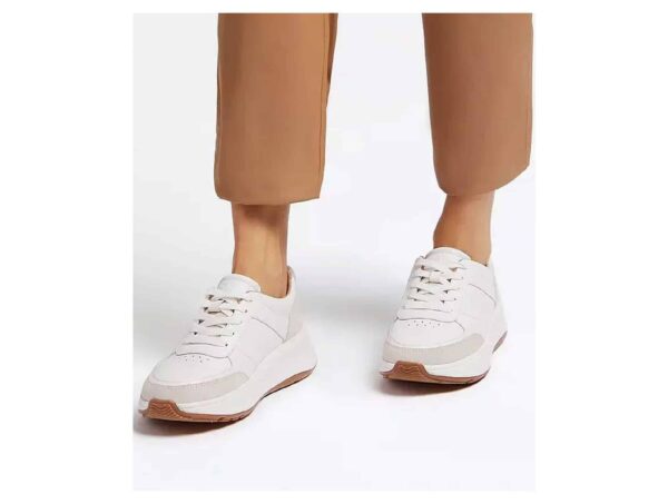 Sneakers F-Mode cuir blanc – Image 4