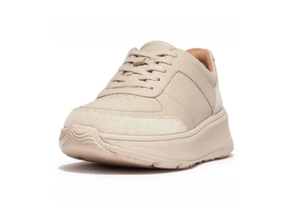 Sneakers F-Mode cuir beige