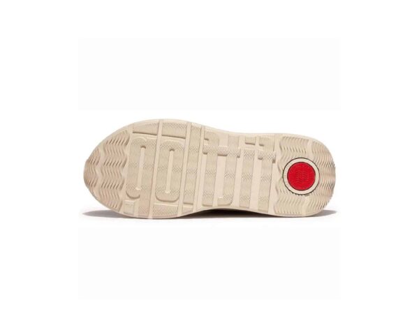 Sneakers F-Mode cuir beige – Image 2