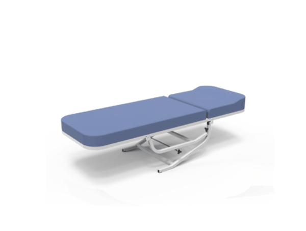Table d’Examen Métallique Avec Repose-tête Réglable et Pied Pliable – Image 2